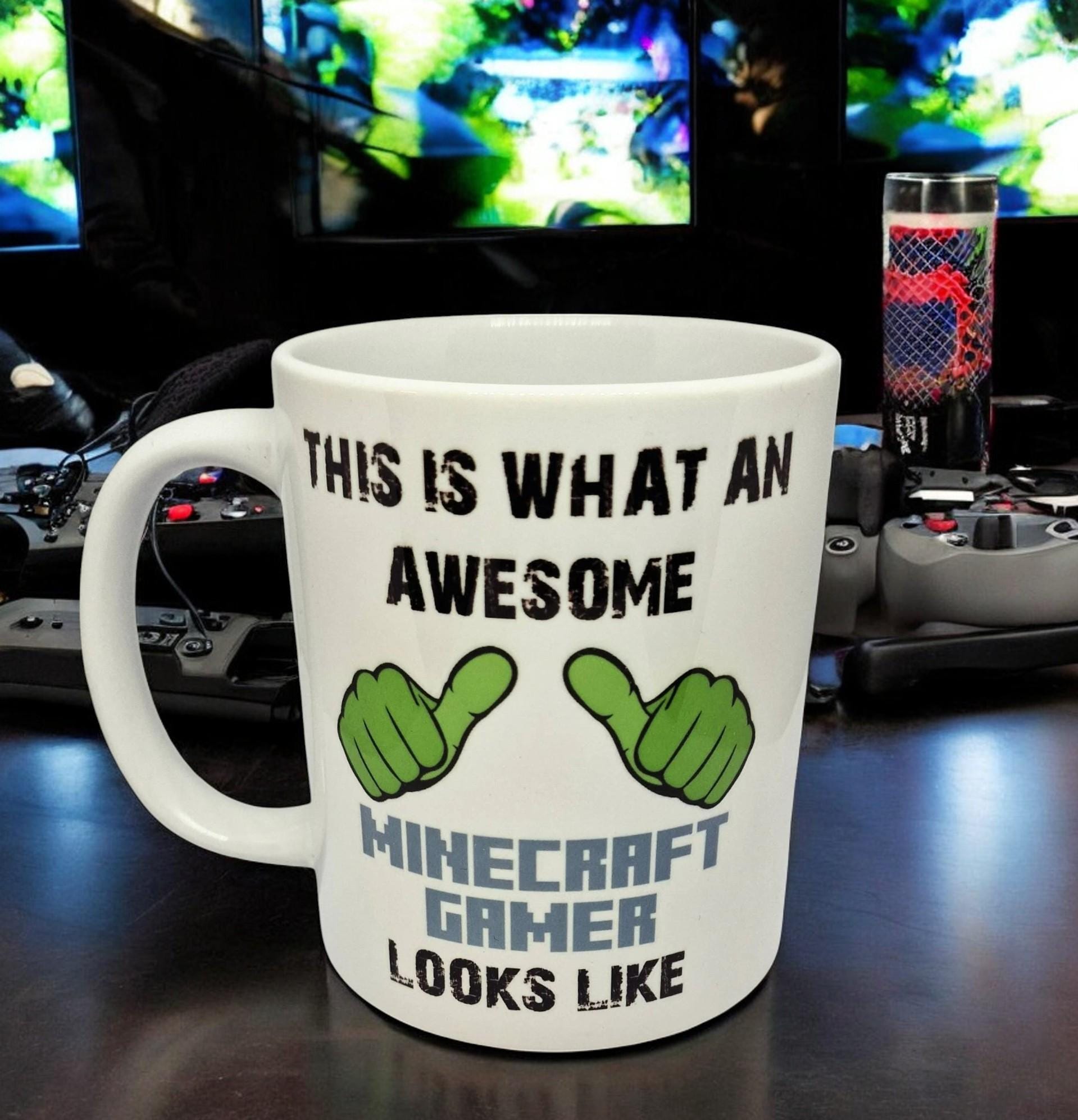 gamer mug. Awesome gamer. Steve birthday gift, fun novelty. Stocking filler. Awesome gamer.