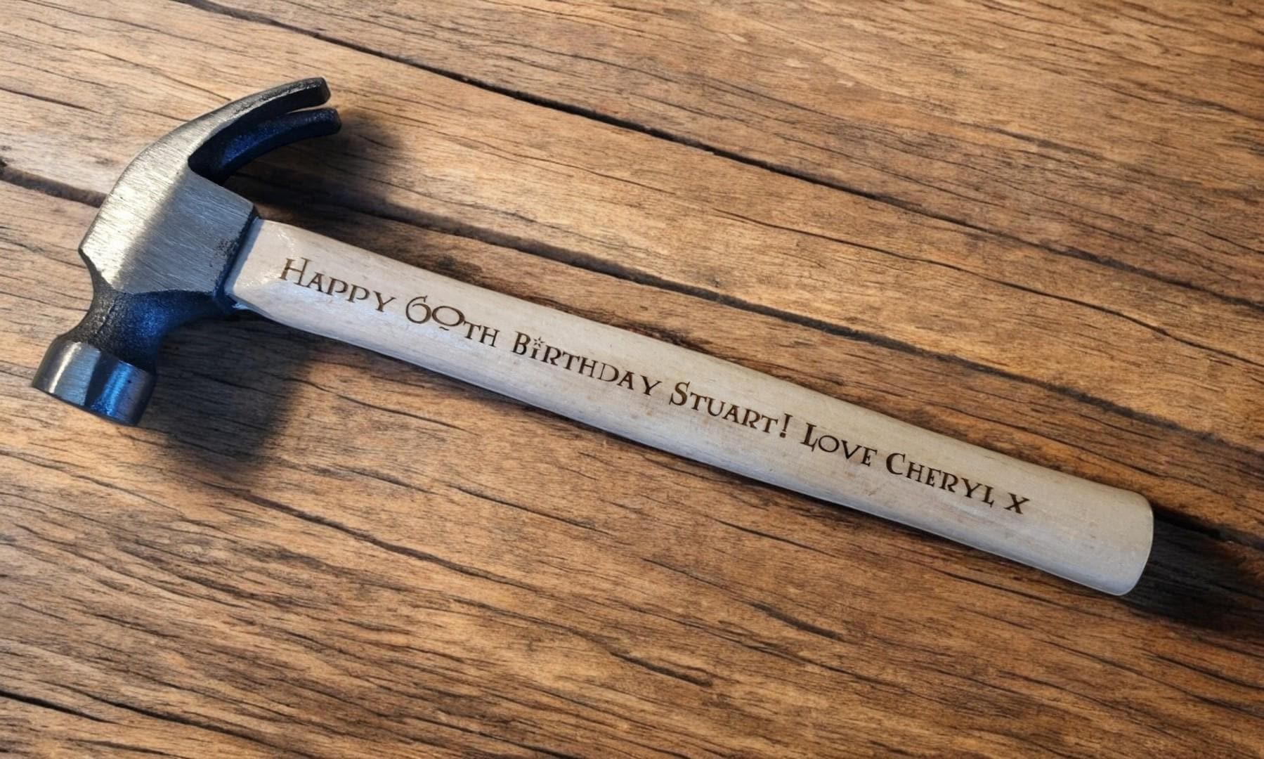 Personalised Wooden Claw Hammer