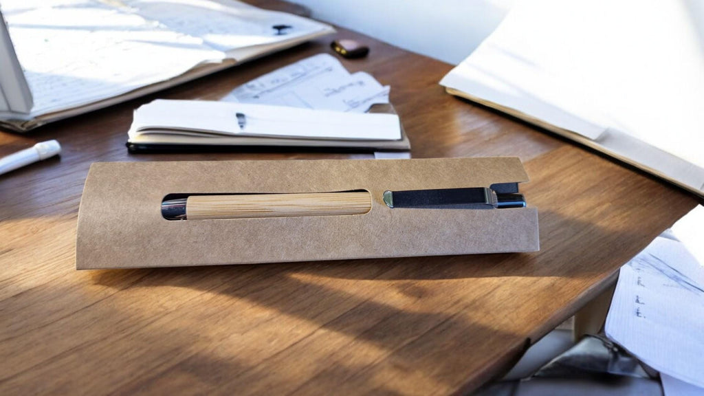 Black engraved novelty pen with custom name, ideal for personalised office gifts, Secret Santa, or stocking fillers.