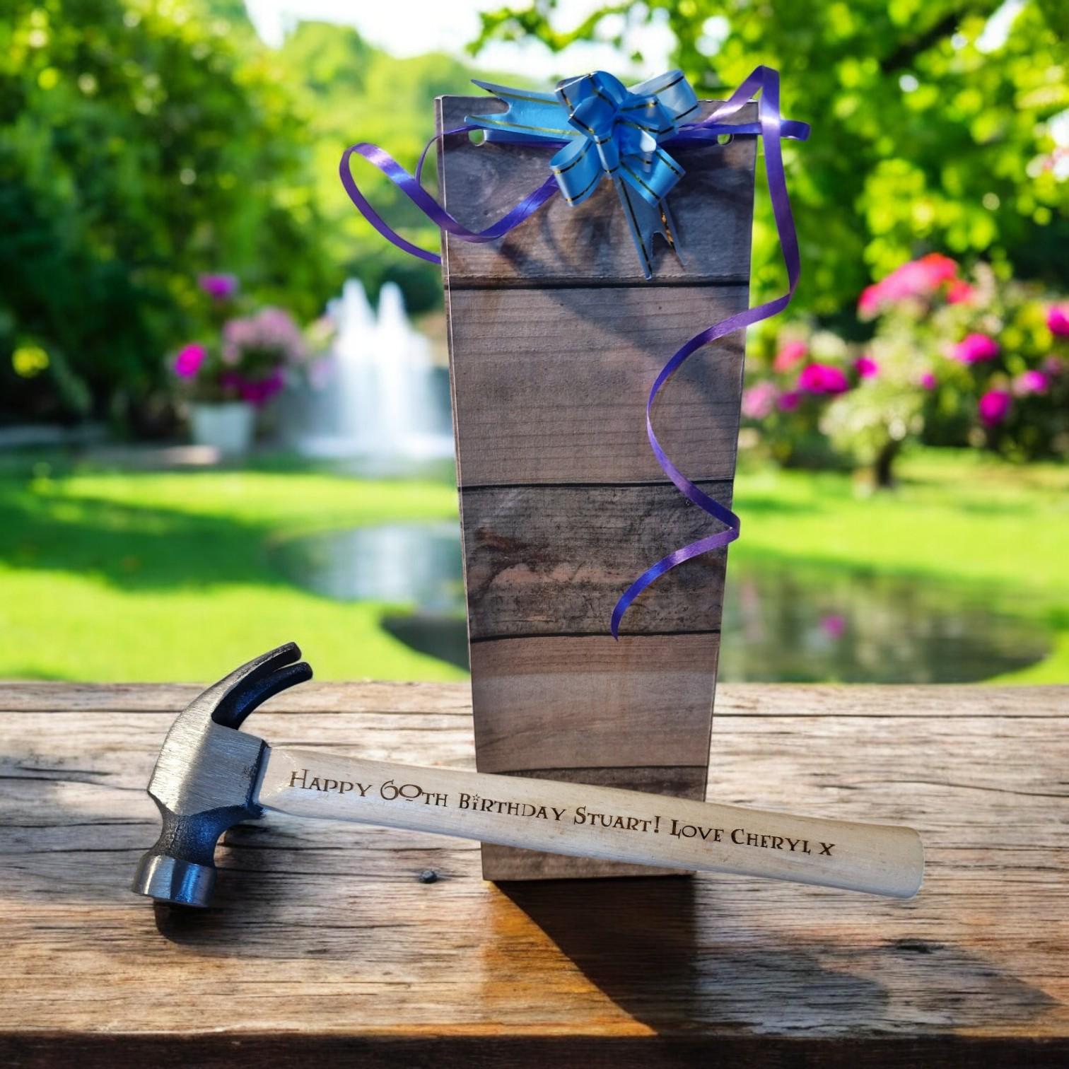 Personalised Wooden Claw Hammer