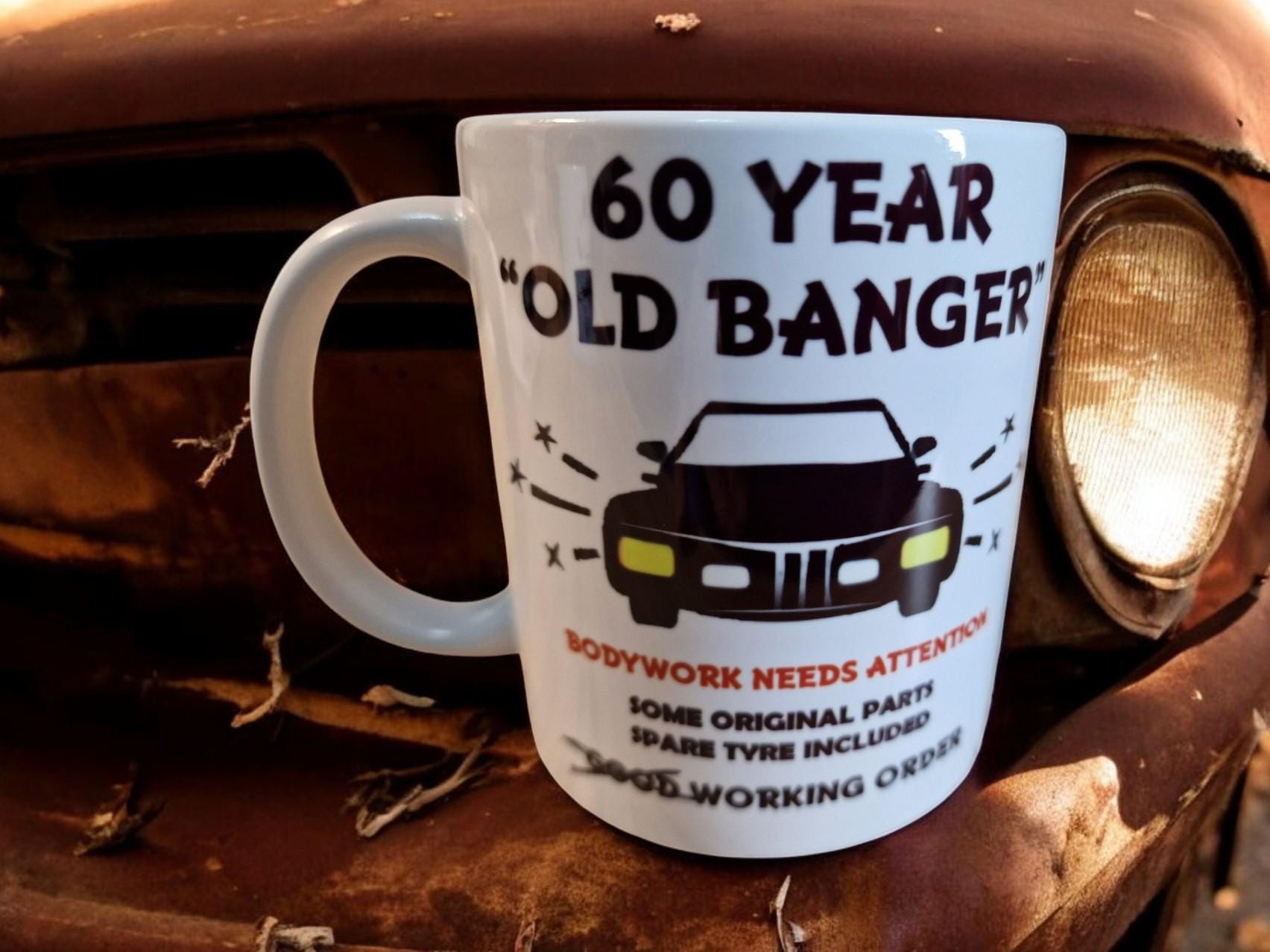 personalised Birthday Mug Gift Coffee tea Car Petrolhead Old Banger Funny Gift