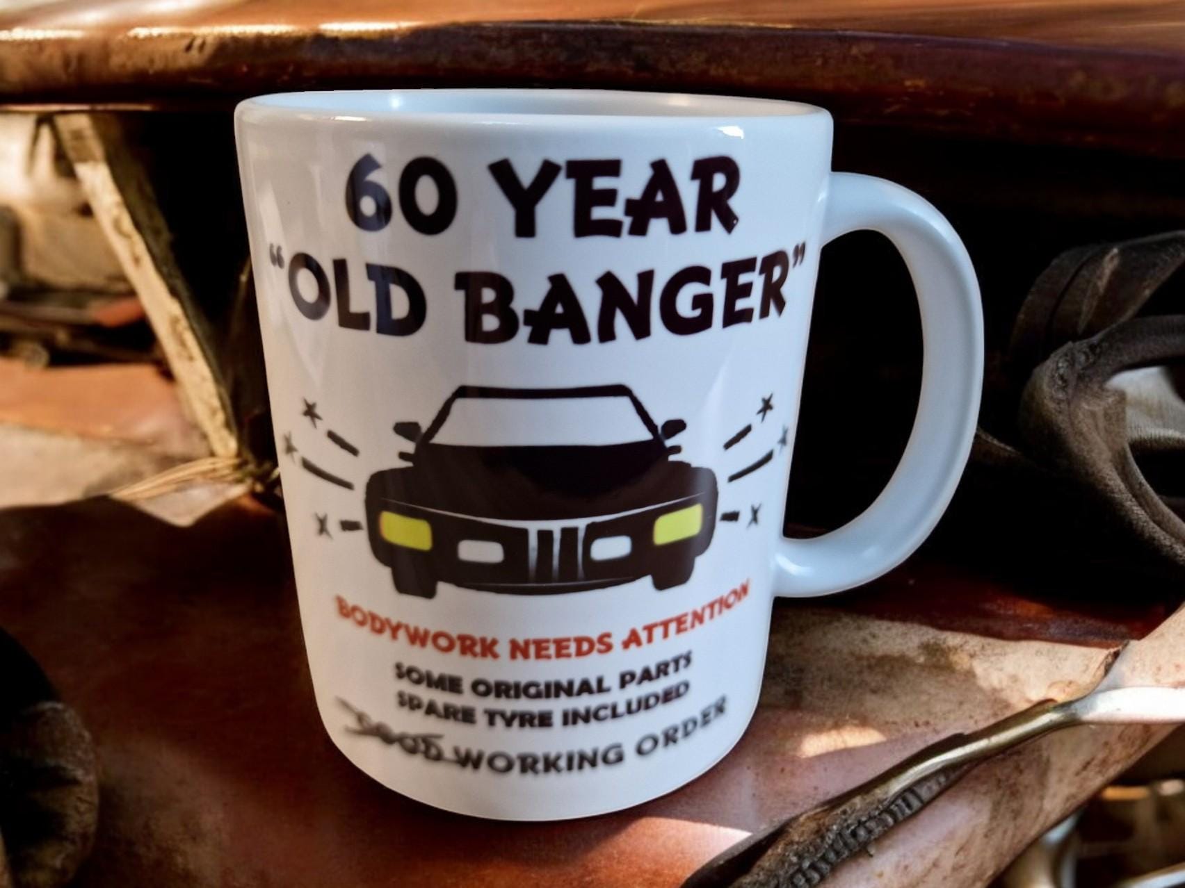 personalised Birthday Mug Gift Coffee tea Car Petrolhead Old Banger Funny Gift