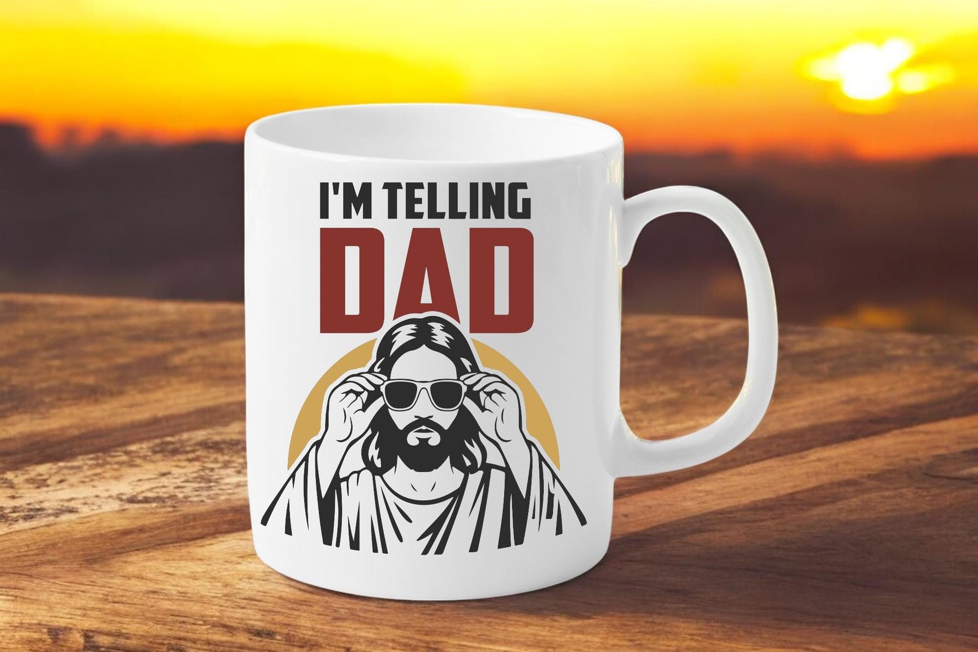 I’m Telling Dad mug from the kids – funny sibling rivalry Father’s Day gift, 11oz ceramic