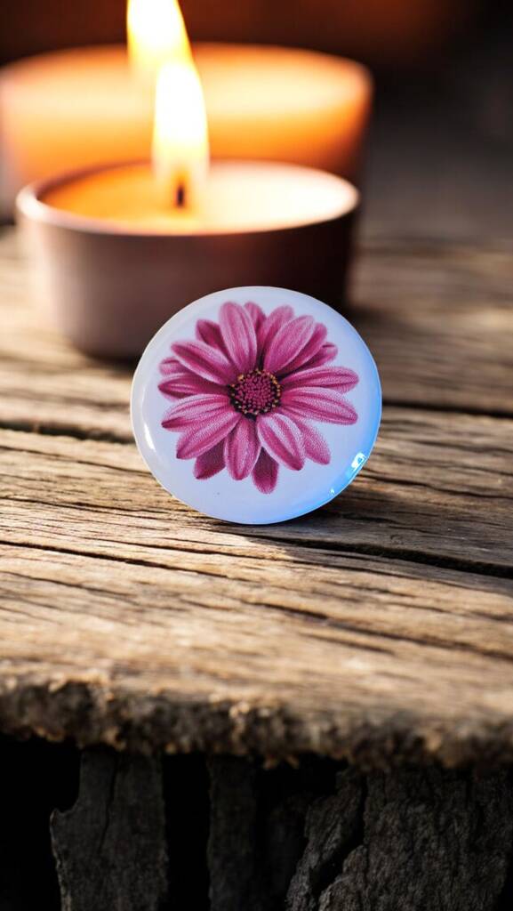 Set of 20 personalised In Loving Memory funeral badges with name and symbol, each on a custom card