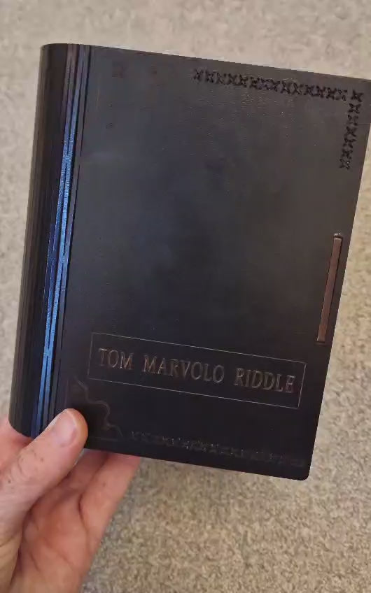 Tom Riddle Diary Inspired Wooden Keepsake Box | Handmade Wizarding Inspired Secret Storage Book
