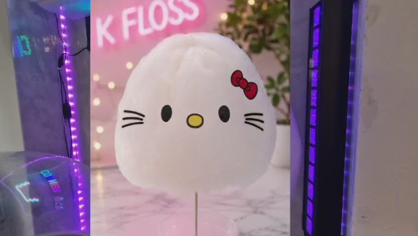 Kitty Candy Floss Faces – 9 Edible Face Topper Sets