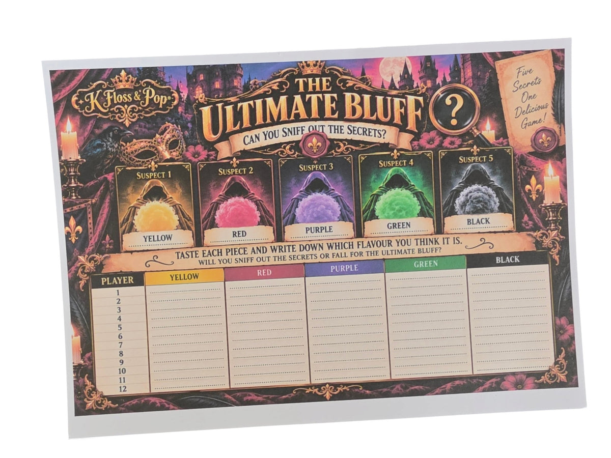 The Ultimate Bluff | Mystery Candy Floss Tear & Share Cake & Party Game TRUST NO ONE... NOT EVEN YOUR TASTE BUDS!