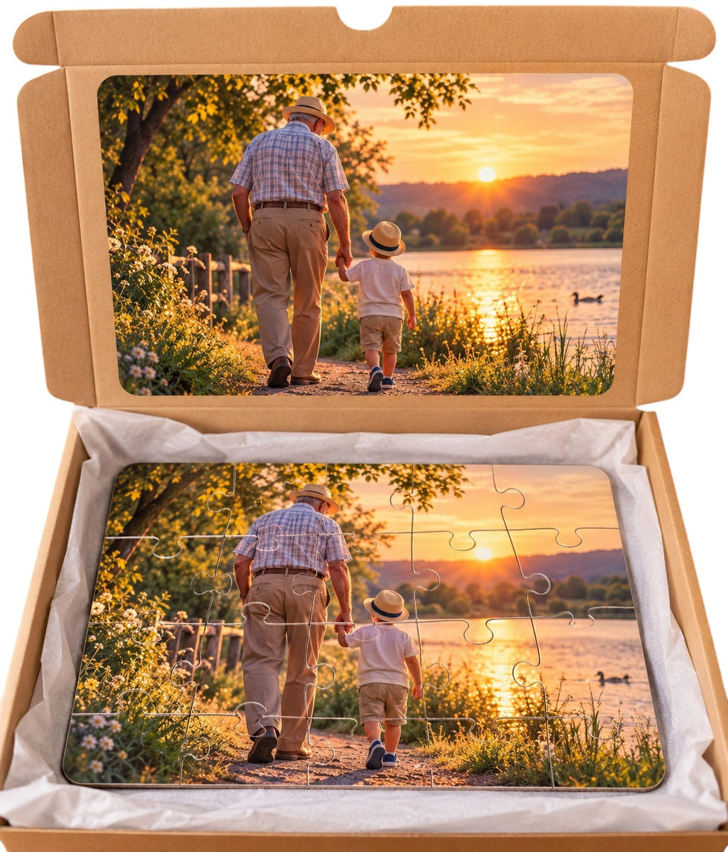 Personalised Photo Jigsaw Puzzle – 20 Large Pieces with Gift Box