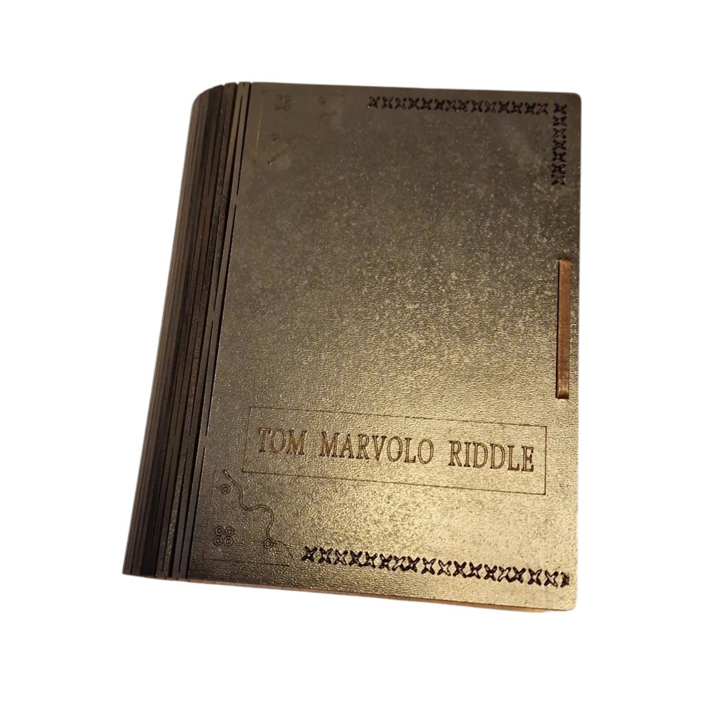 Tom Riddle Diary Inspired Wooden Keepsake Box | Handmade Wizarding Inspired Secret Storage Book