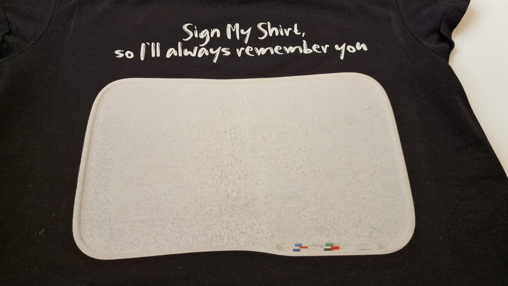 Sign My Shirt – Funny Teacher Gift | Personalised Leavers T-Shirt | End of School Memory Shirt + FREE Pen