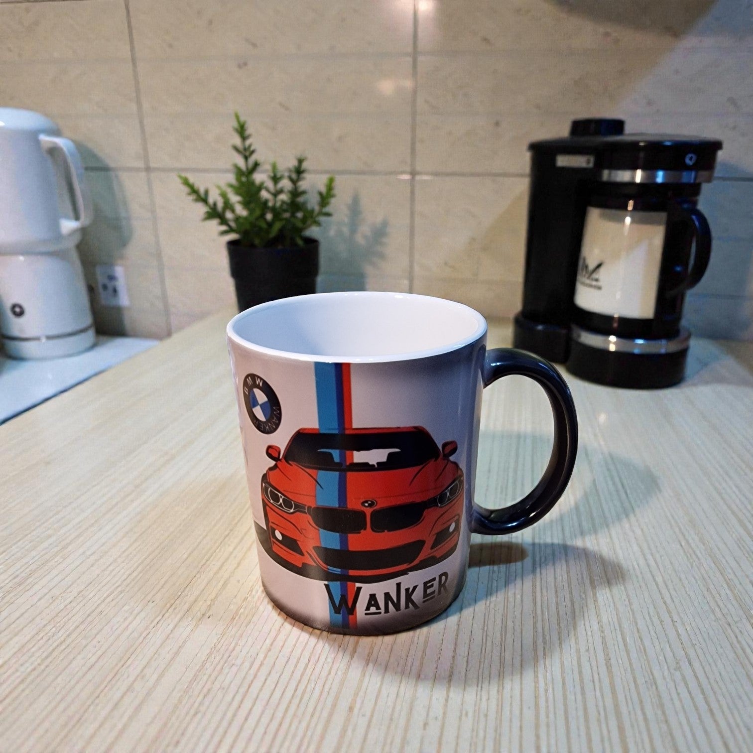 Fun BMW Wanker Colour Change Mug – Red Car | Just Passed | WOW Series 3 | 11oz Gift